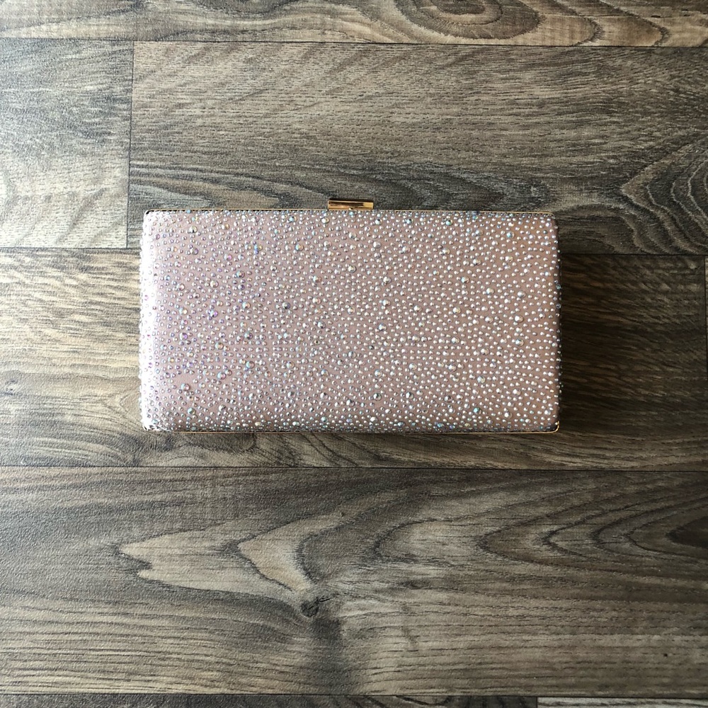 Pink champagne clutch